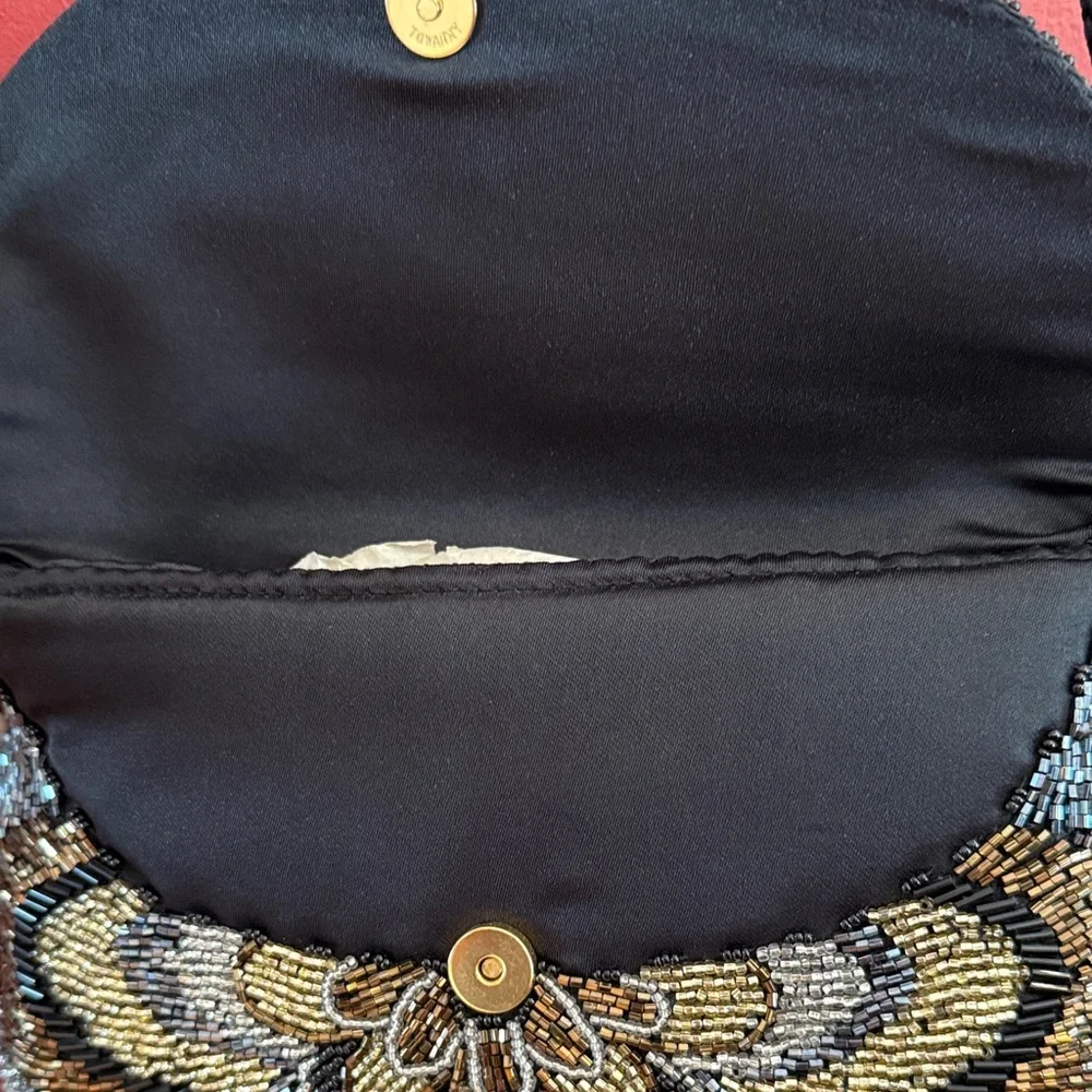 Robinson’s Elegant Vintage 80’s Beaded Floral Women's Bag - Picture 5 of 7